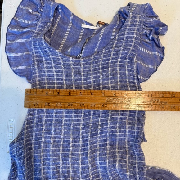 Free People Woman’s Medium Maxi Dress Boho, Chambray Cottagecore, Coastal - Picture 13 of 14